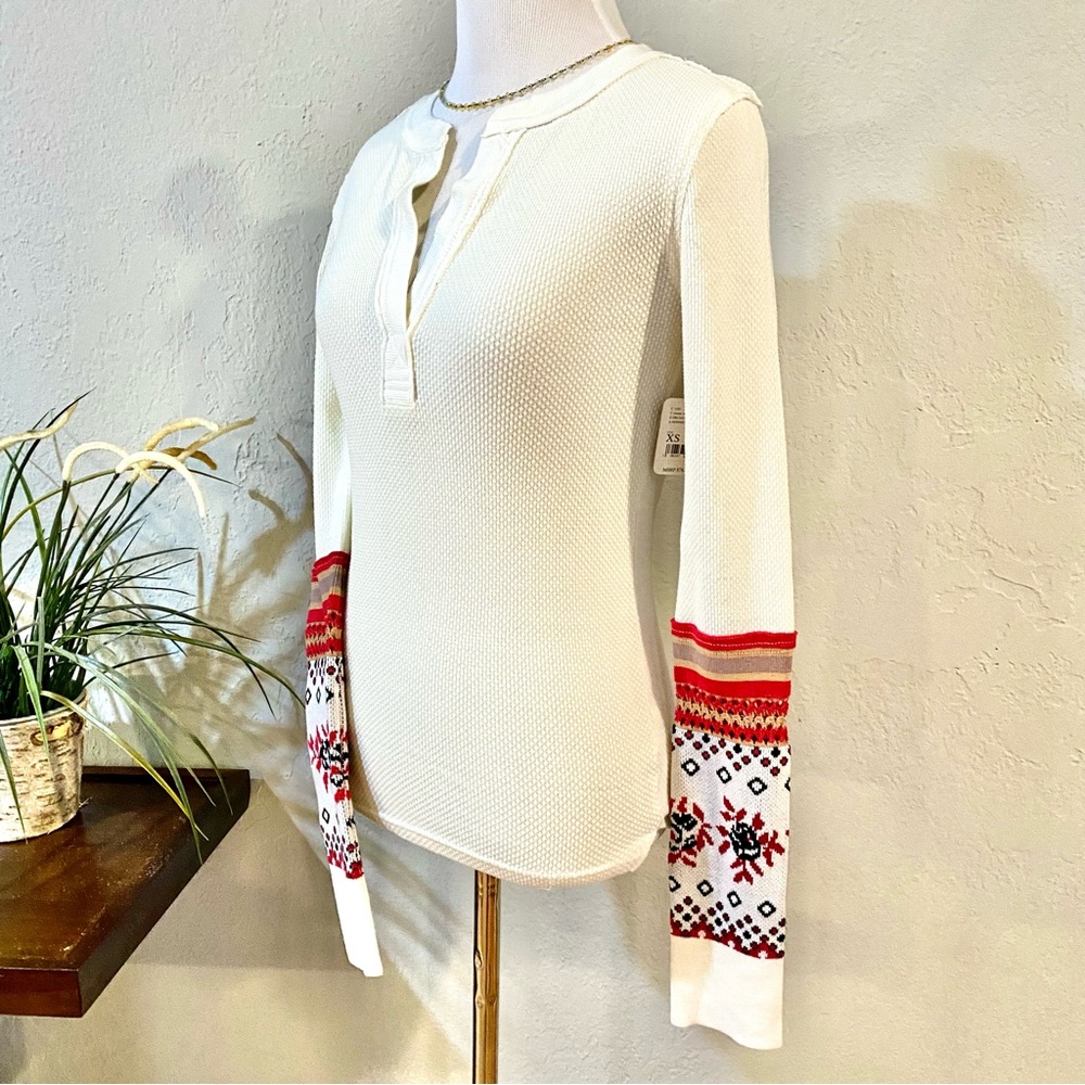 NWT Free People Mikah Layering Cuff Thermal - Picture 5 of 15